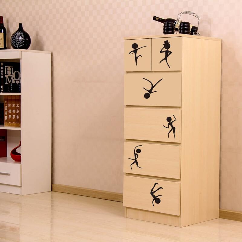 

Abstract Figure Graphic Wall Sticker, Black