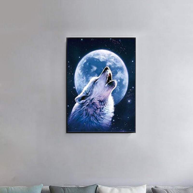 

Wolf Pattern Diamond Painting, Multicolor