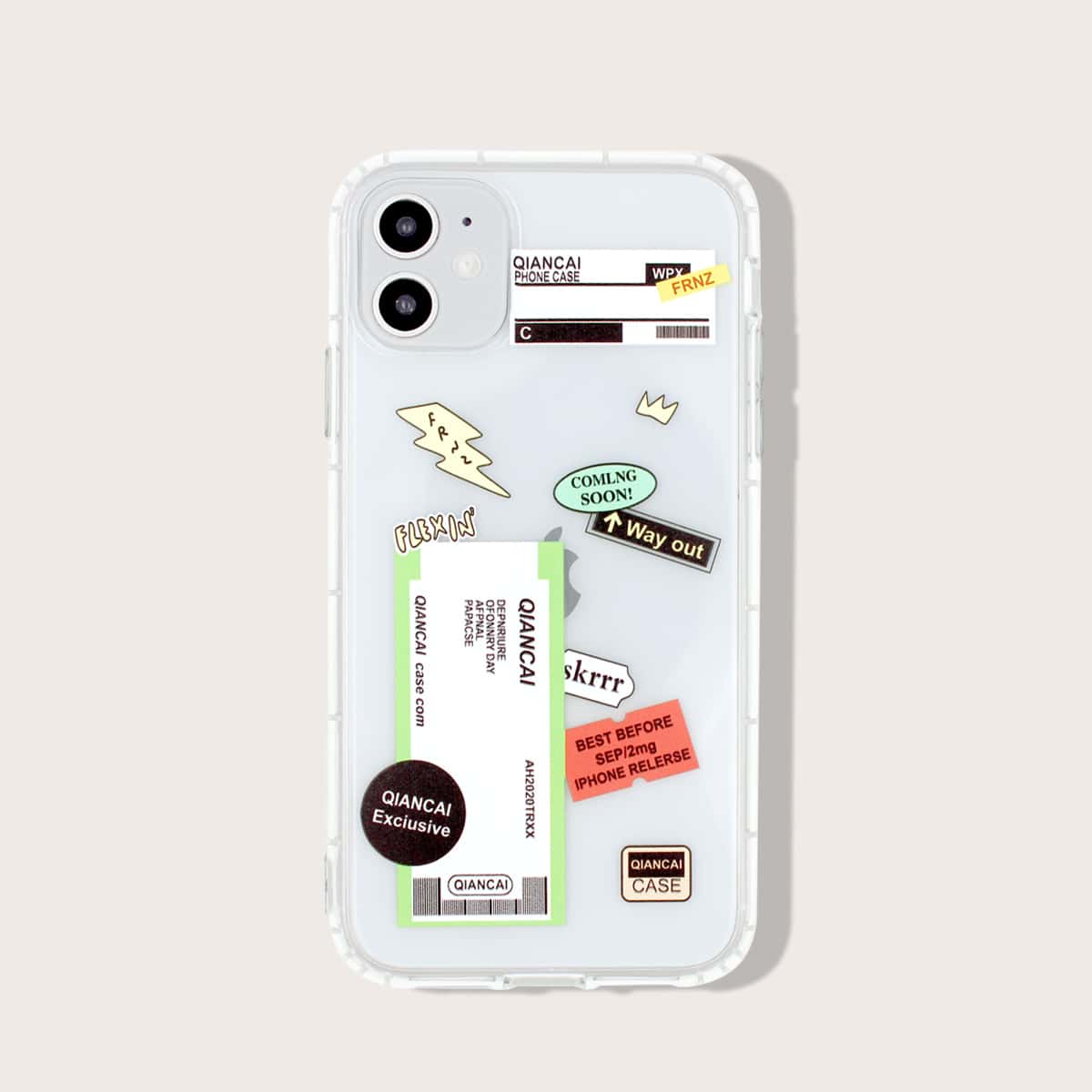 

Label Code Pattern iPhone Case, Multicolor