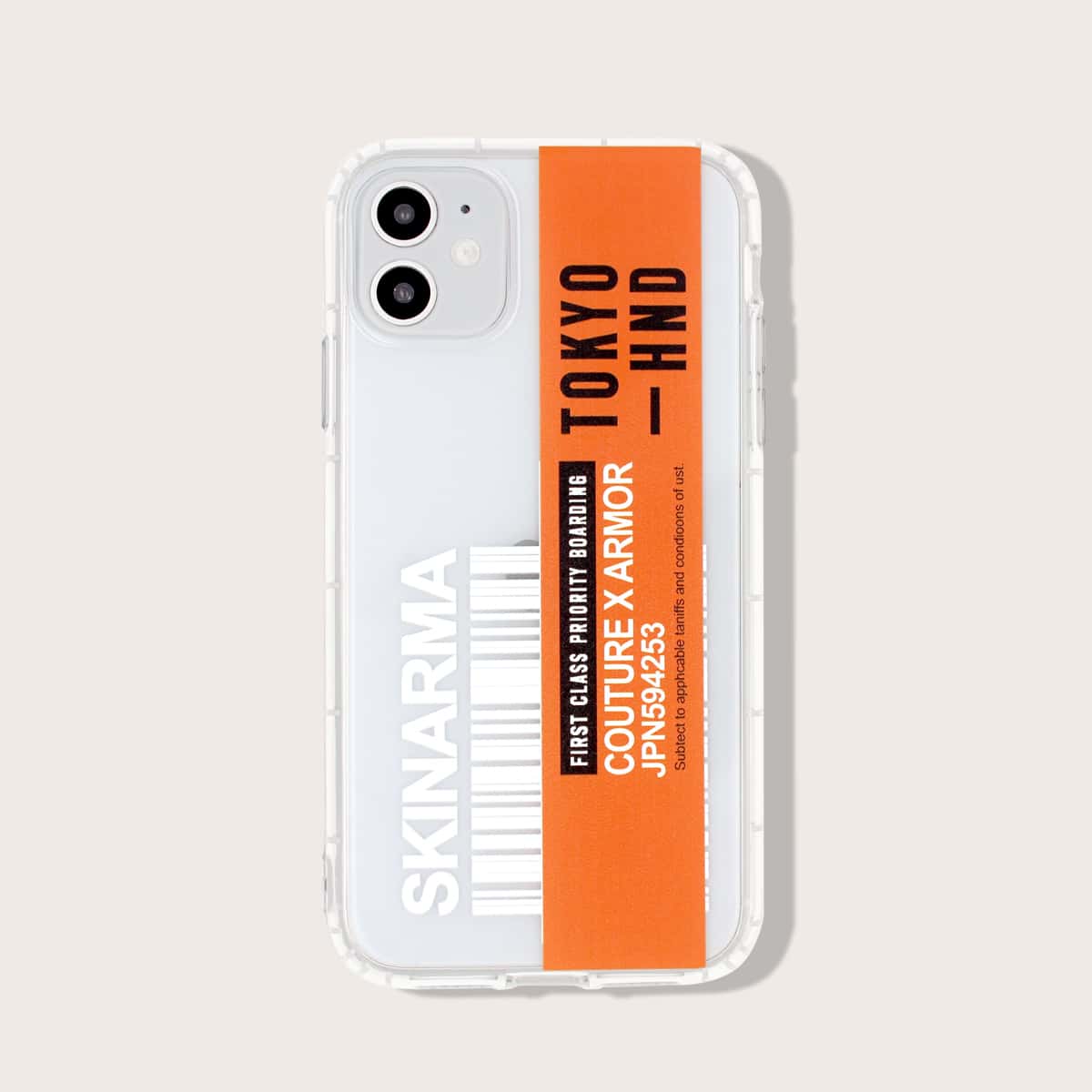 

Boarding Pass Pattern iPhone Case, Multicolor