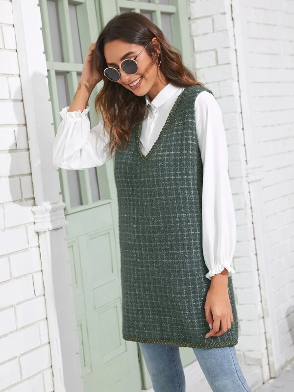 longline sweater vests