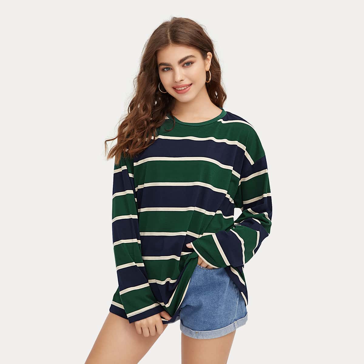 

Striped Oversized Tee, Multicolor
