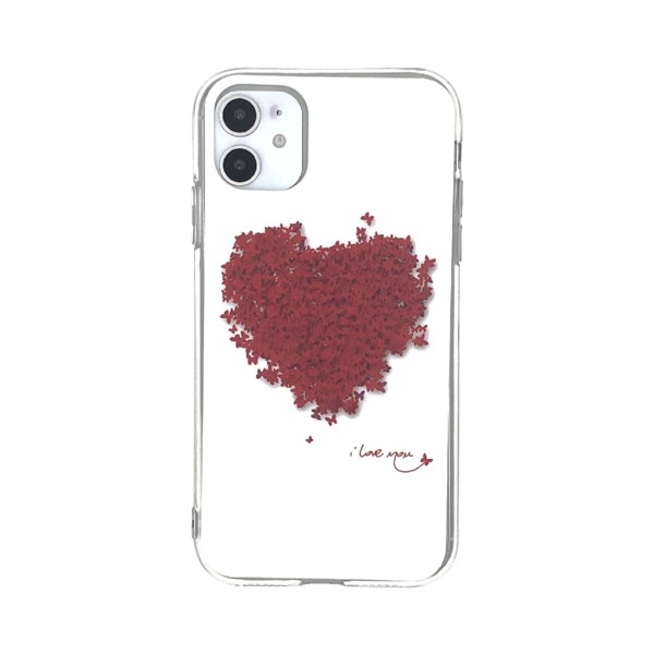 

Чехол для iPhone с рисунком сердца 1шт, Красный