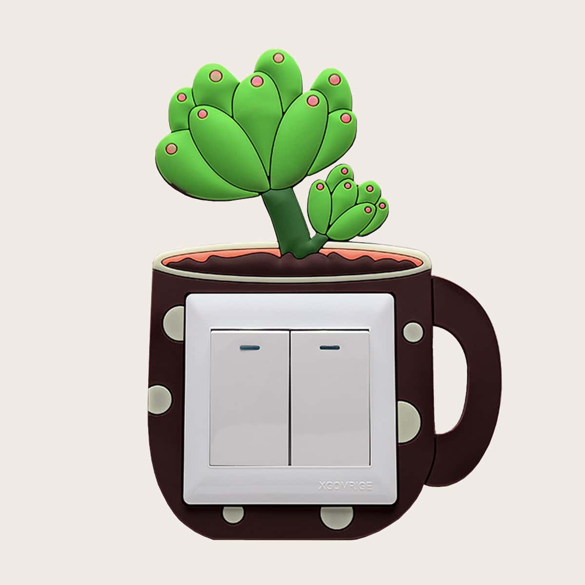 

Plants Design Switch Sticker, Green