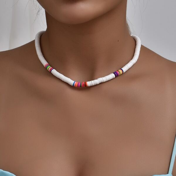 

Bohemian Beaded Necklace, Multicolor