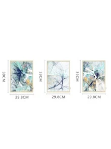 3pcs Graphic Print Wall Sticker - Multicolor - View 2