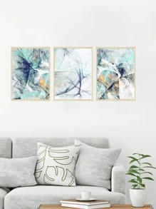 3pcs Graphic Print Wall Sticker - Multicolor - View 3