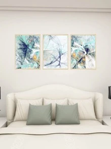 3pcs Graphic Print Wall Sticker - Multicolor - View 4