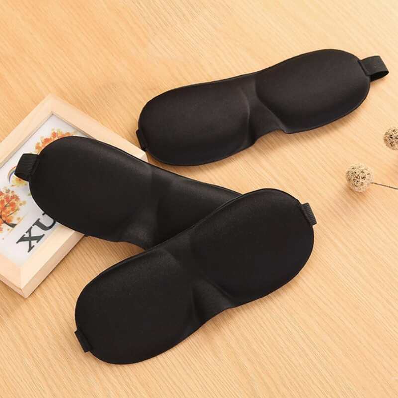 

1pc 3D Plain Eye Cover, Black