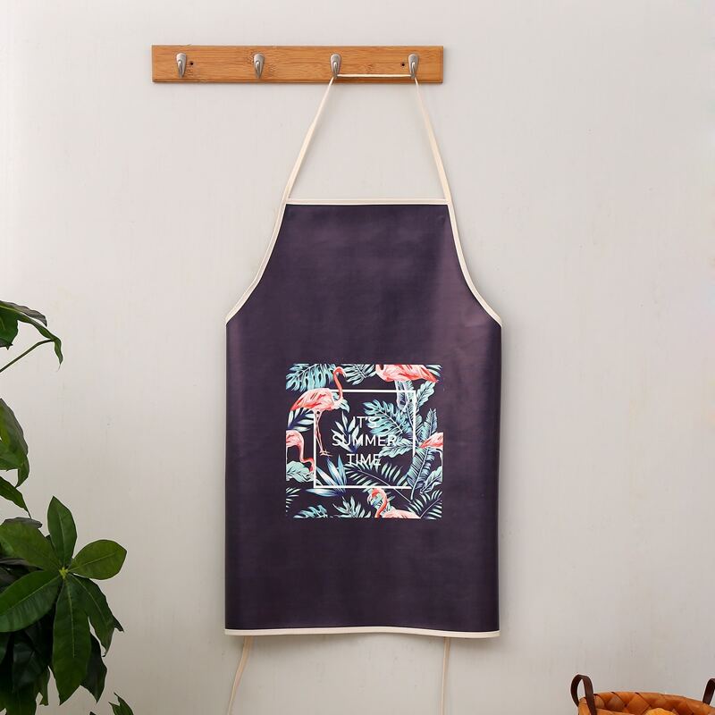 

Flamingo Print Apron, Multicolor
