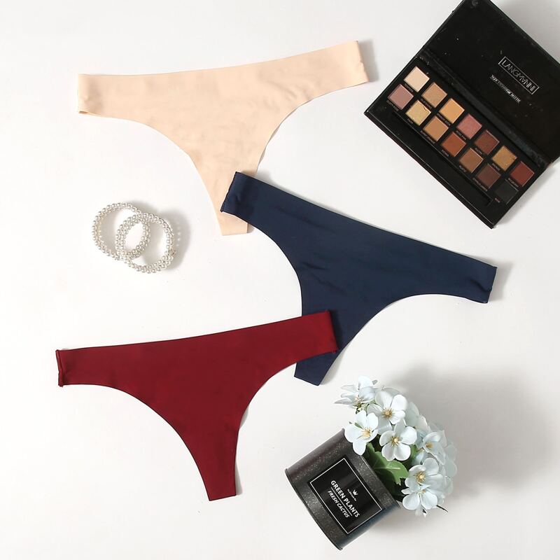 

3pack Seamless Thong Set, Multicolor