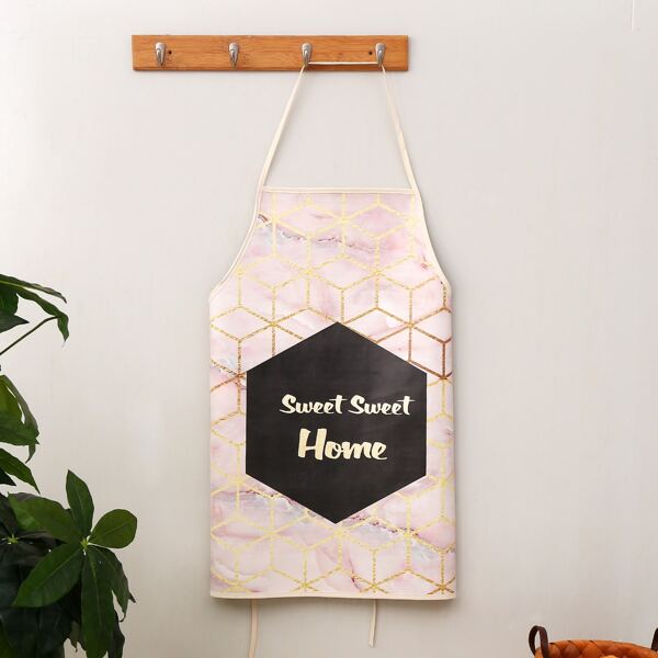 

Geometric Pattern Apron, Multicolor