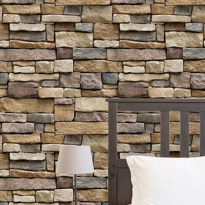 

Bricks Pattern Wall Sticker, Multicolor