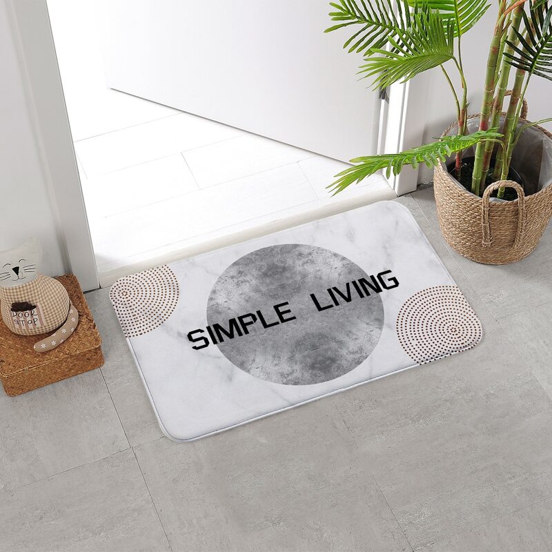 

Letter Graphic Floor Mat, Multicolor