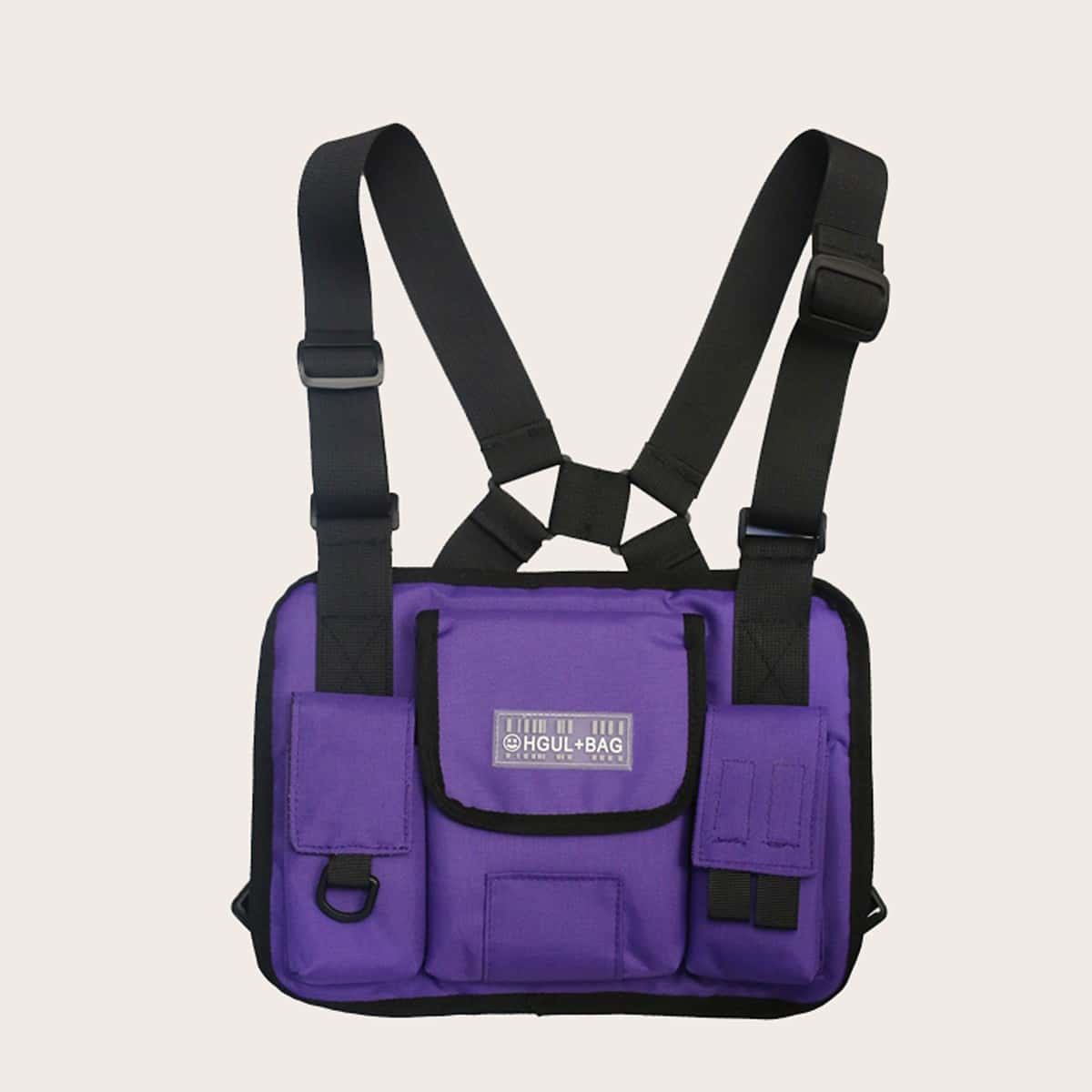 

Letter Pocket Fanny Pack, Purple