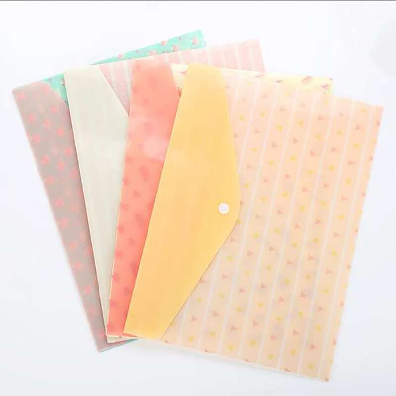 

3pcs Random Pattern File Pocket, Multicolor