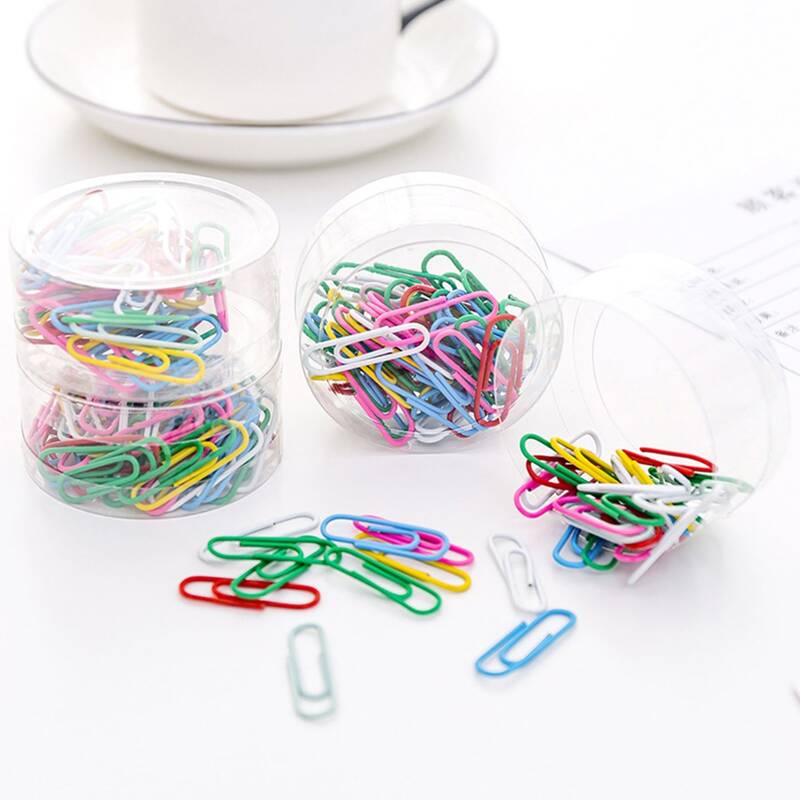 

1box Random Color Paper Clip, Multicolor