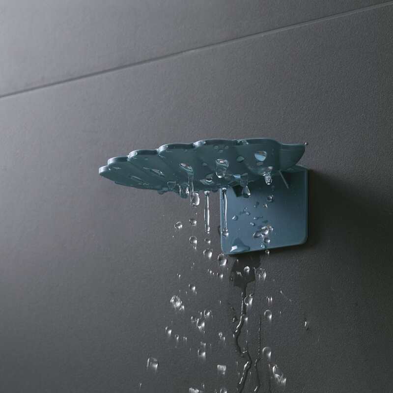 

1pc Suction Cup Soap Dish Holder, Blue