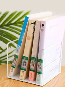 Agregue un toque creativo a su escritorio con estos elegantes sujetalibros de hierro forjado - 2 colores disponibles - Blanco - Ver 4