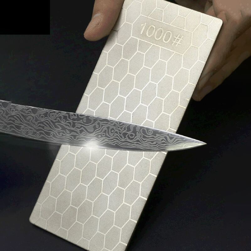

1pc Geometric Pattern Knife Sharpener, Silver