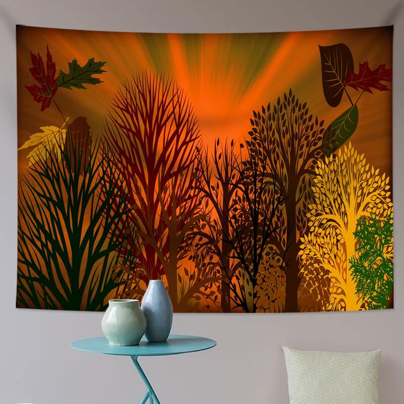 

Plants Print Tapestry, Multicolor