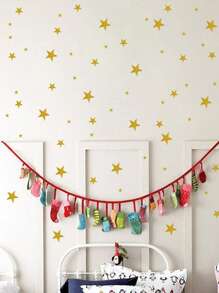 Pegatina de pared de niños con estrella - Dorado - Ver 3