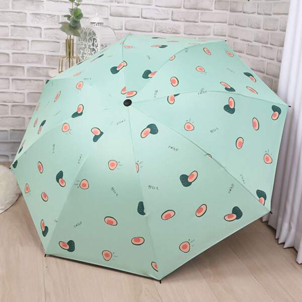 

Avocado Print Umbrella, Green