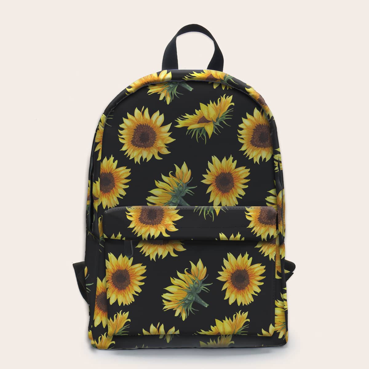 

Pocket Front Sunflower Graphic Backpack, Multicolor