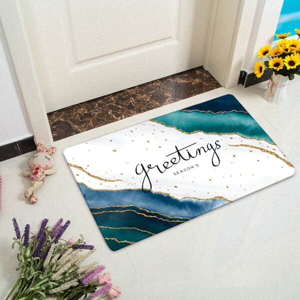 

Letter Graphic Floor Mat, Green