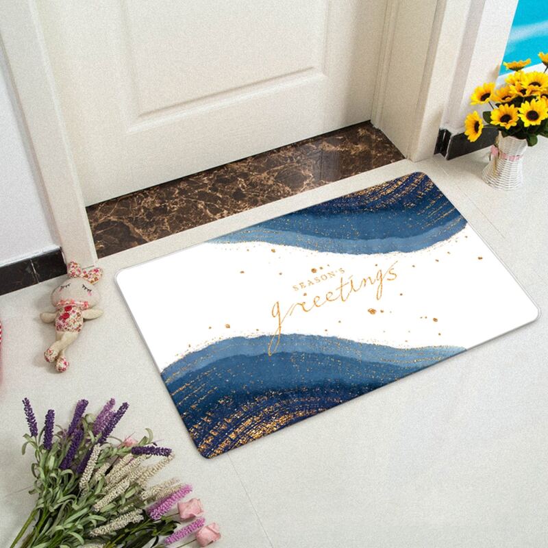 

Letter Graphic Floor Mat, Blue