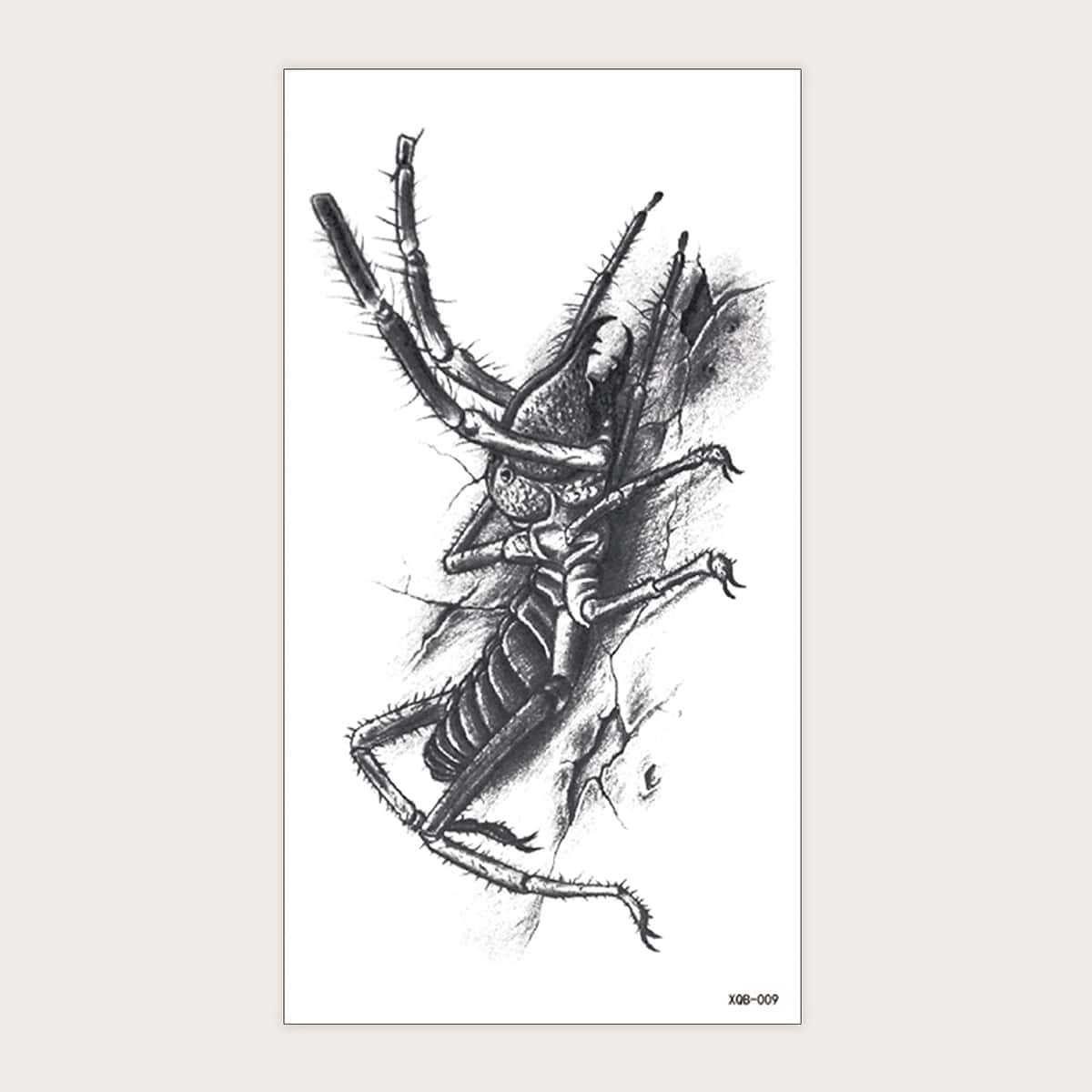 

1sheet Insect Pattern Tattoo Sticker, Black