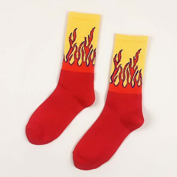 

Fire Pattern Socks, Multicolor