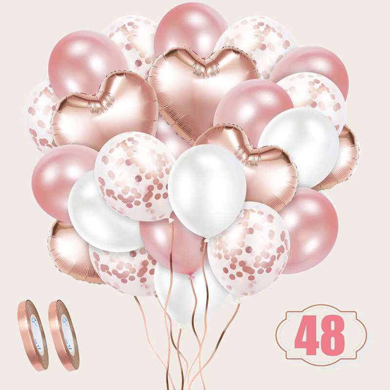 

48pcs Decorative Balloon Set, Multicolor