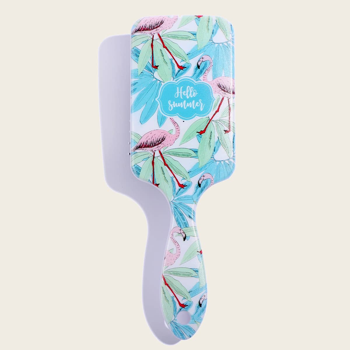 

1pc Tropical Print Massage Hair Comb, Blue