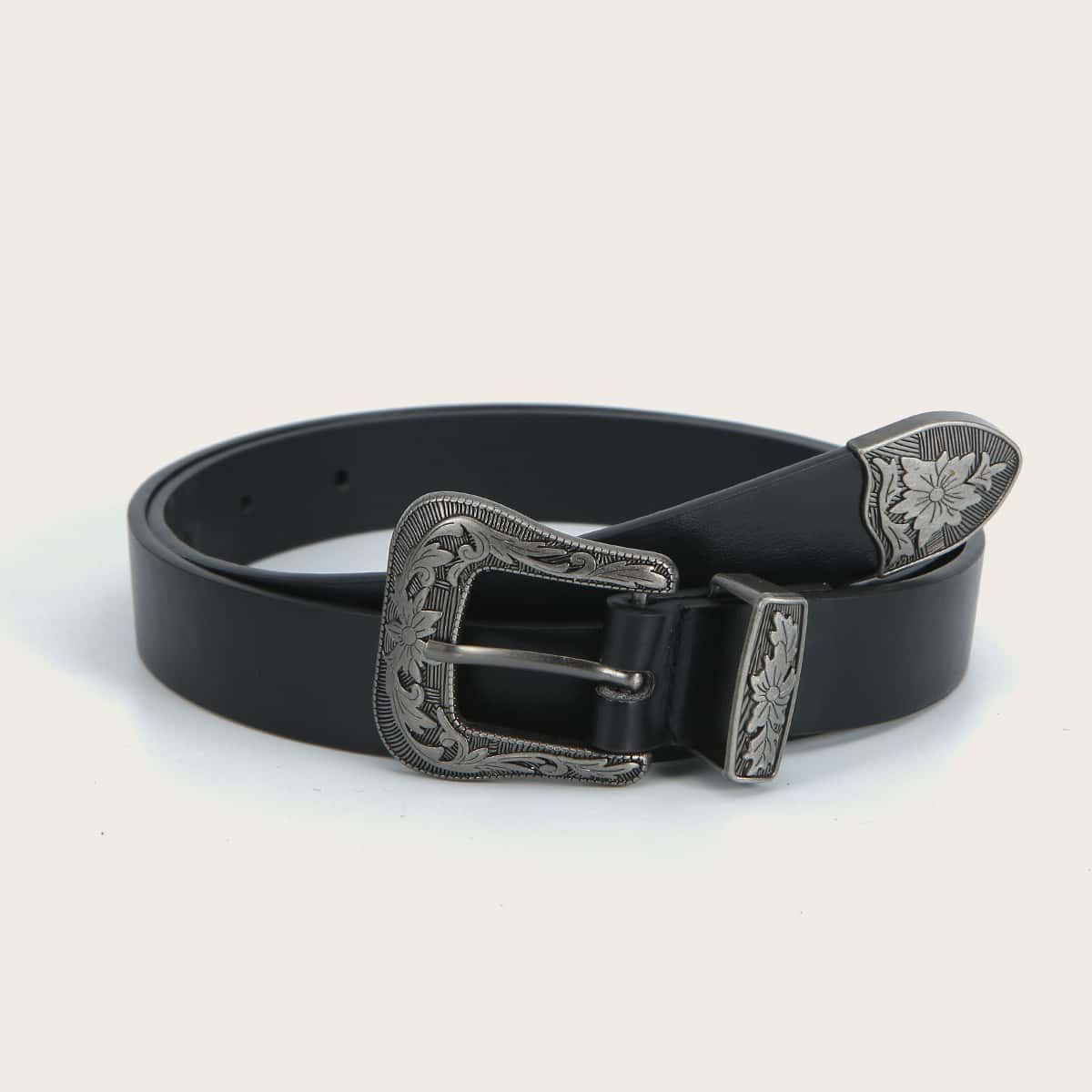

Western Buckle Belt, Black