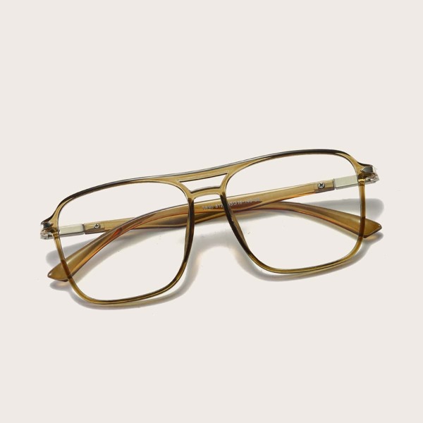 

Men Top Bar Acrylic Frame Glasses, Champagne