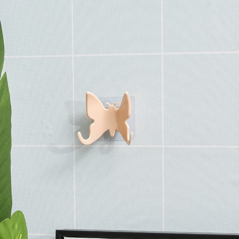 

Butterfly Shaped Wall Hook, Beige