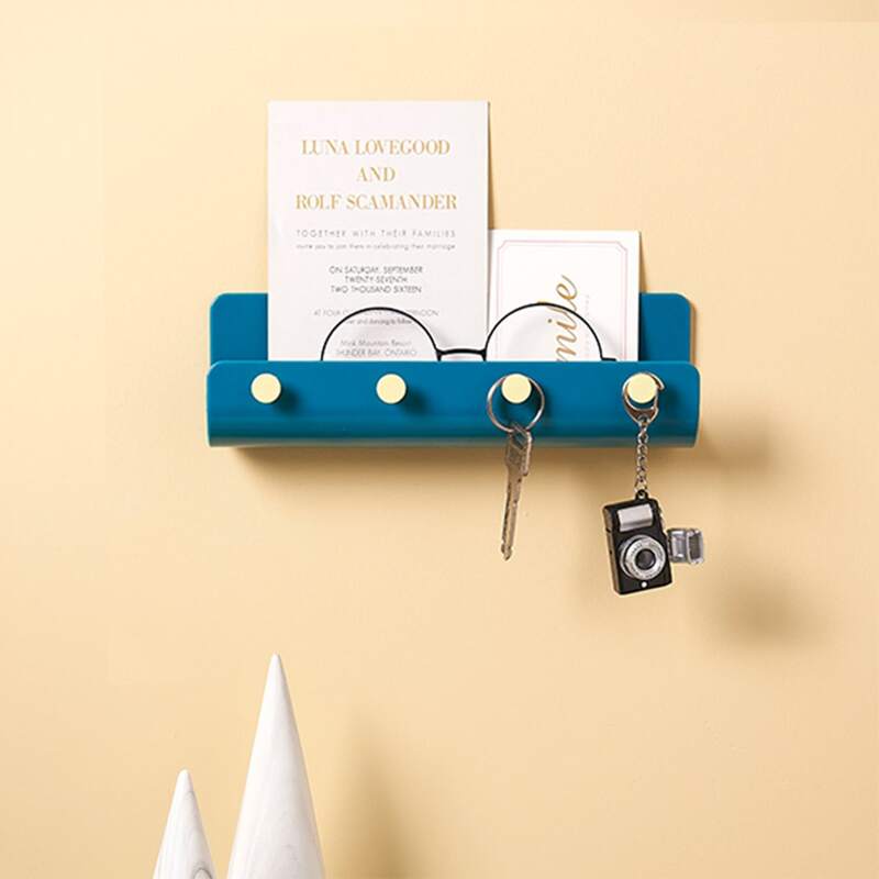 

Wall Mounted Storage Rack, Blue