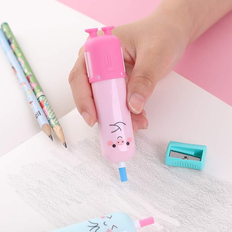 

1pc Cartoon Random Electric Eraser Without Battery, Multicolor