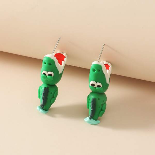 

Crocodile Stud Earrings, Multicolor