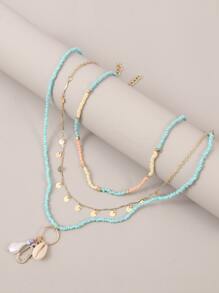 3 cái Vỏ Quyến Rũ Vòng Cổ Cườm Ngẫu Nhiên - Nhiều màu - Xem 2