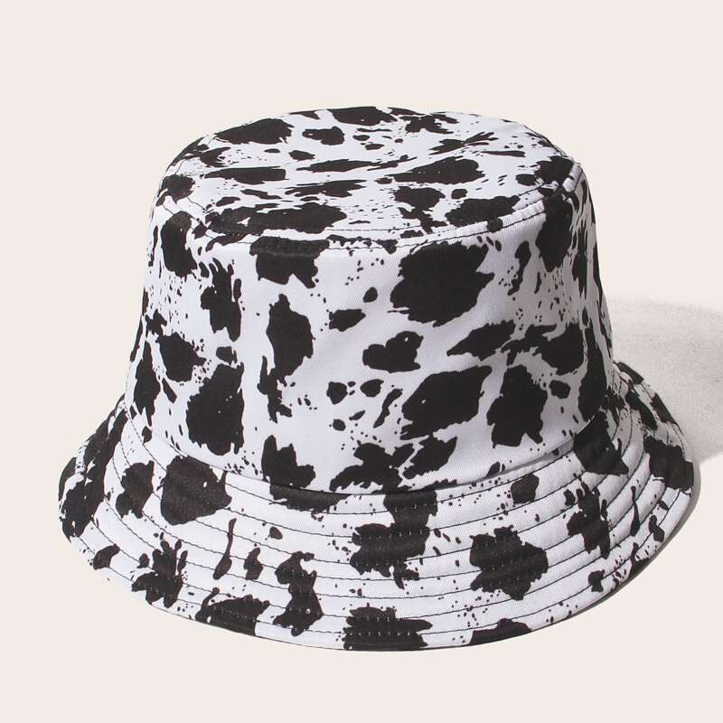 

Guys Cow Graphic Bucket Hat, Multicolor