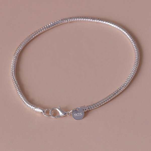 

Men Disc Charm Bracelet, Silver
