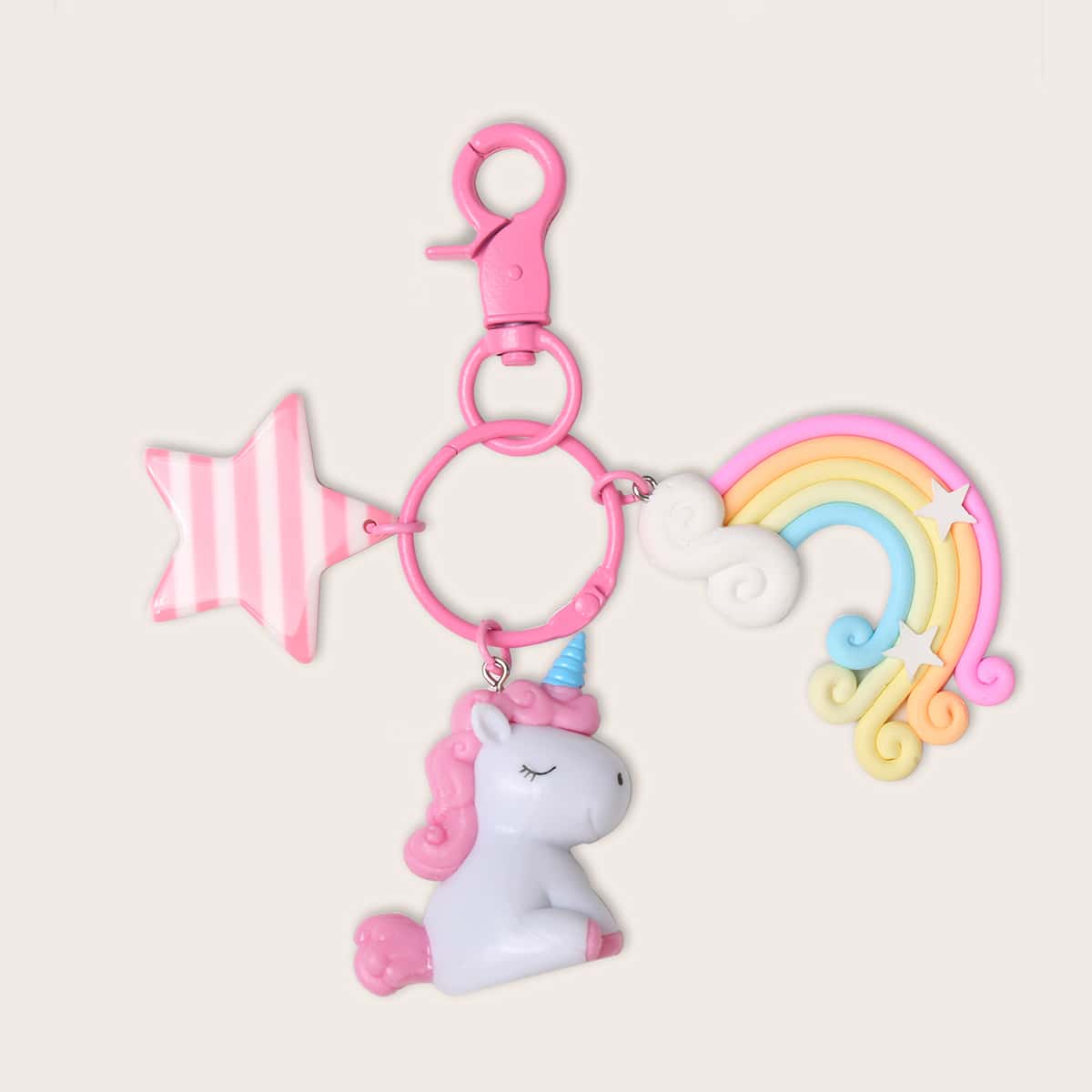 

Unicorn Charm Bag Accessories, Pink
