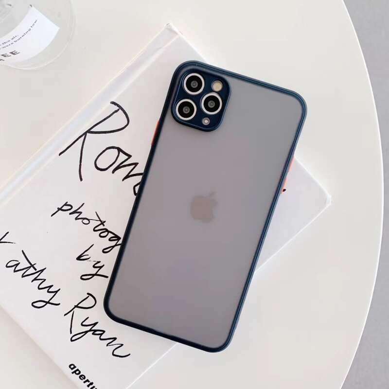 

Contrast Frame Clear iPhone Case, Black