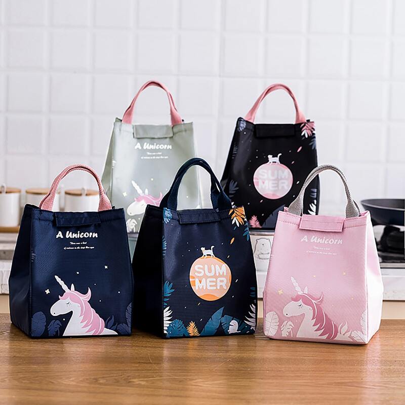 

1pc Unicorn Print Random Lunch Bag, Multicolor