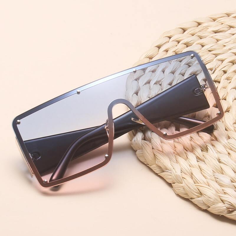 

Flat Top Shield Sunglasses, Multicolor