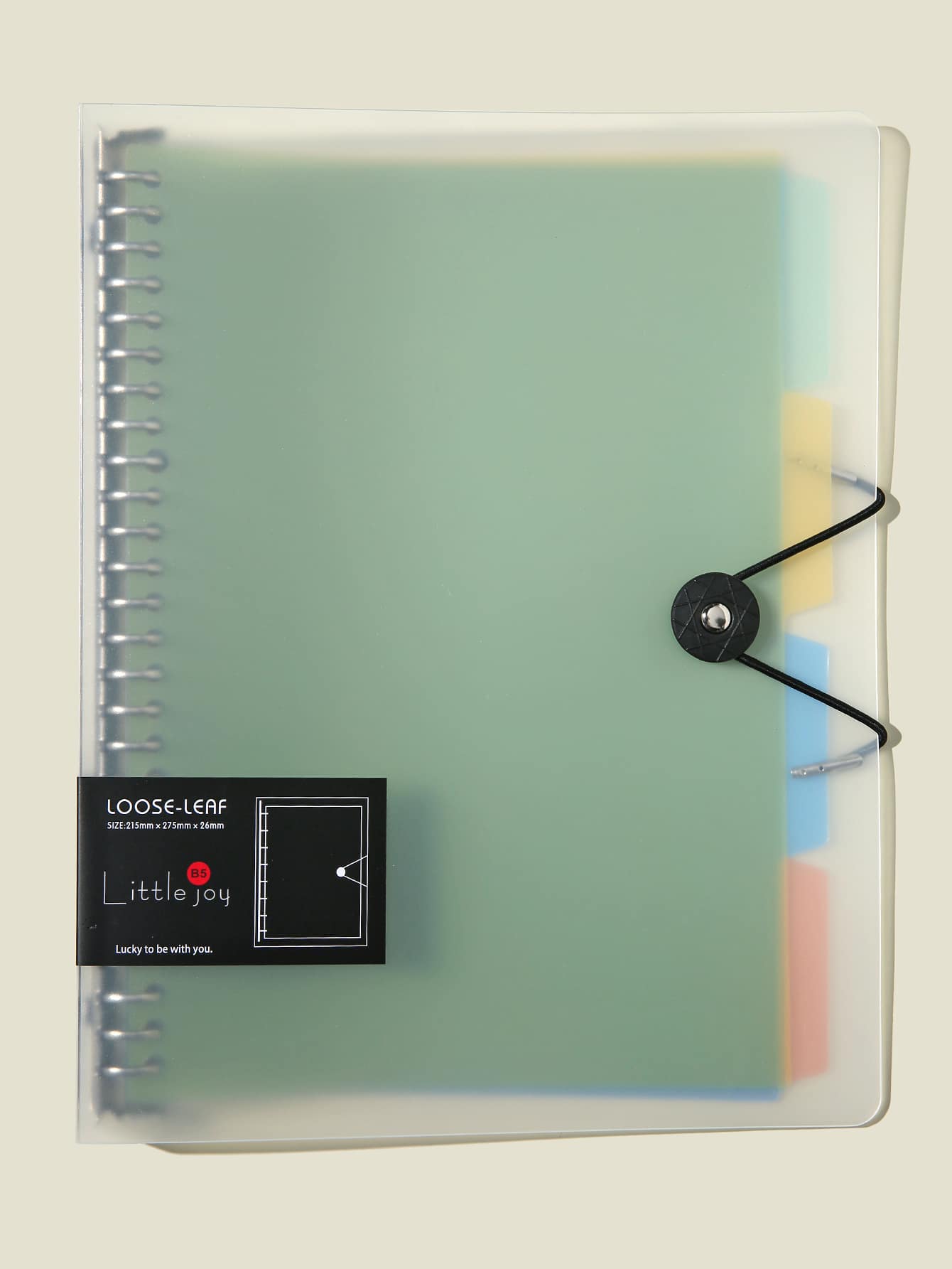 26穴 リング ファイル B5サイズ 可愛い かわいい 4連ポケットと