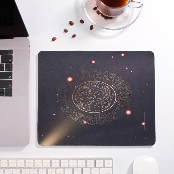 

1pc Chinese Cloud Pattern Mouse Pad, Multicolor