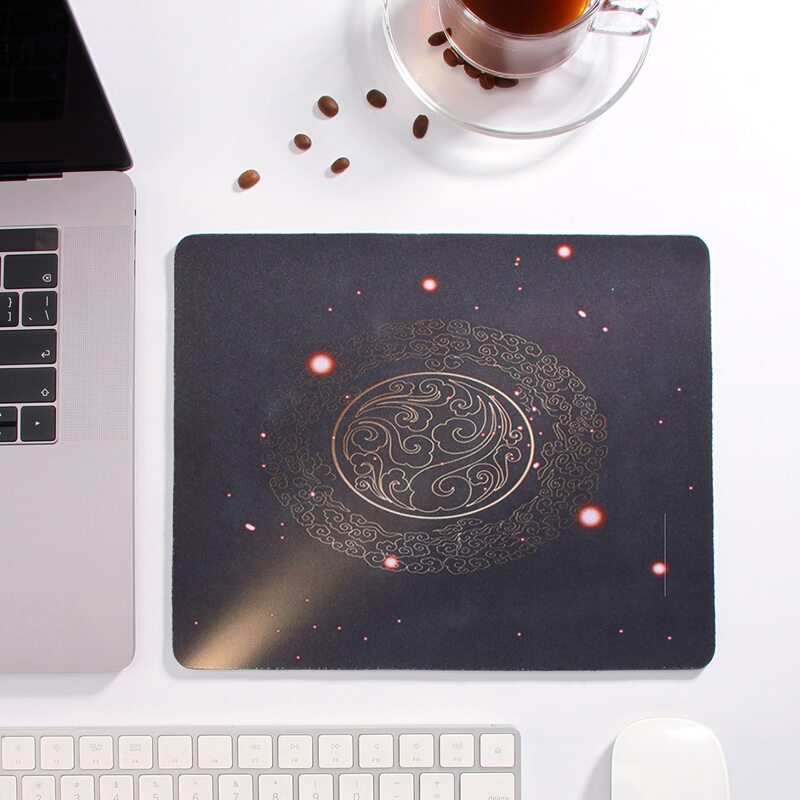 

1pc Chinese Cloud Pattern Mouse Pad, Multicolor